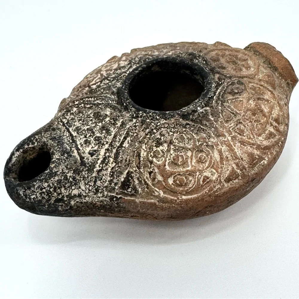 Rare Ancient Roman Biblical Period Oil Lamp - Picture 3 of 9
